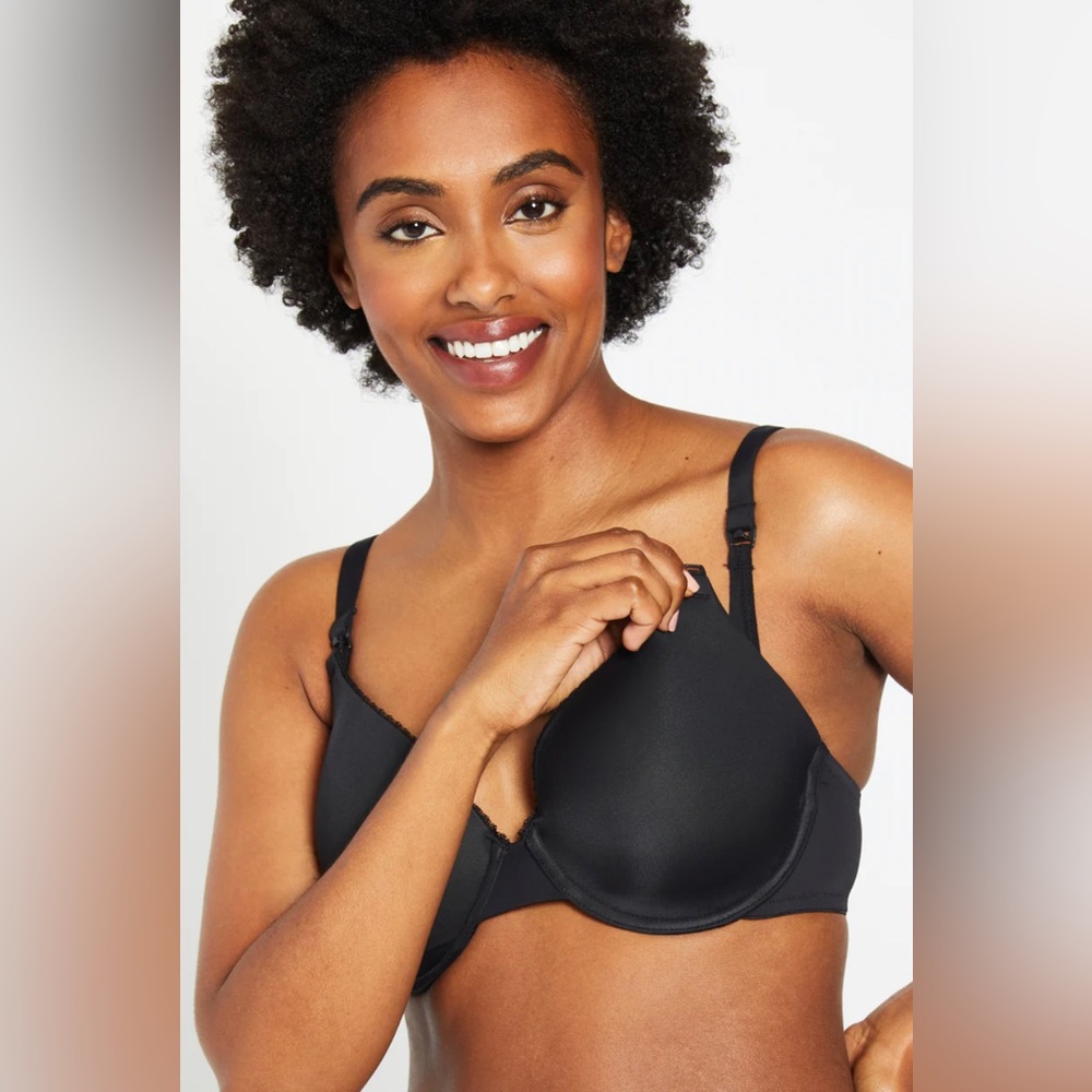 Motherhood FULL COVERAGE UNDERWIRE MATERNITY AND NURSING‎ BRA Size 38D Black